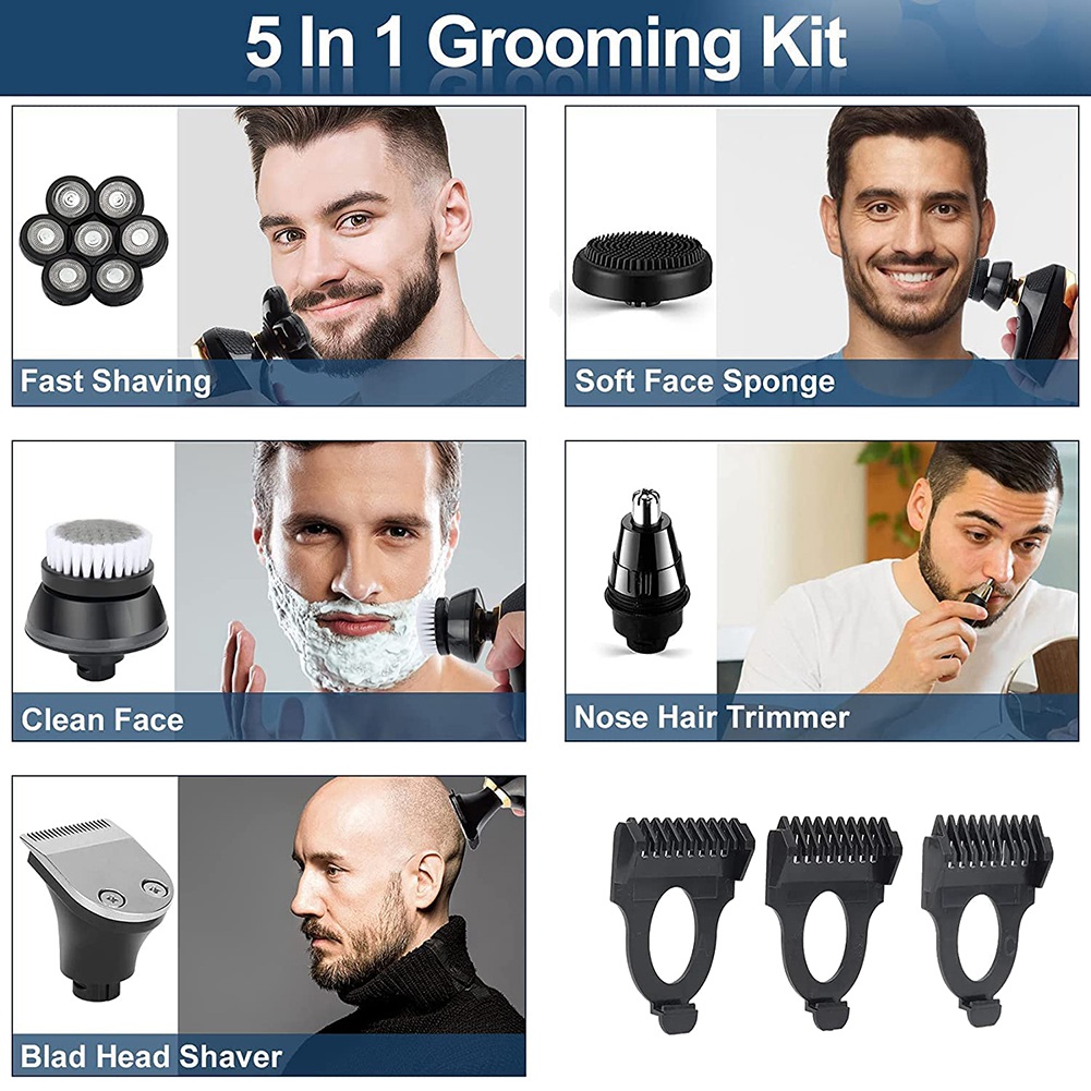 Men'S Grooming Razor Kit - A66Z 7D Electric Razor For Men,