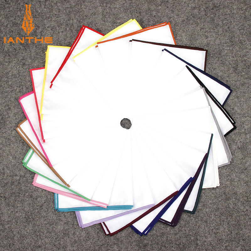 Men'S Grooming For Wedding - 2018 Fashion Mens Cotton White Handkerchief
