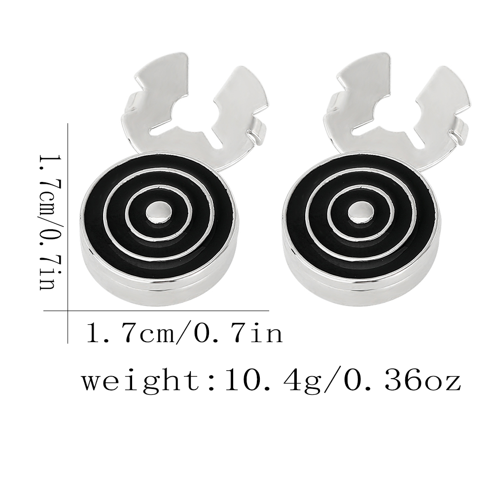 Men'S Grooming Target - 2Pcs Black Blue Red Colors Circular