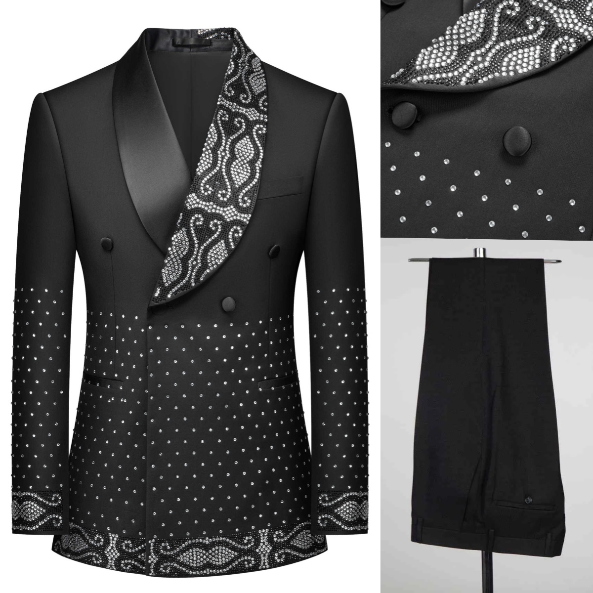 Men'S Grooming Pictures - Real Picture Men Suit Crystal Business