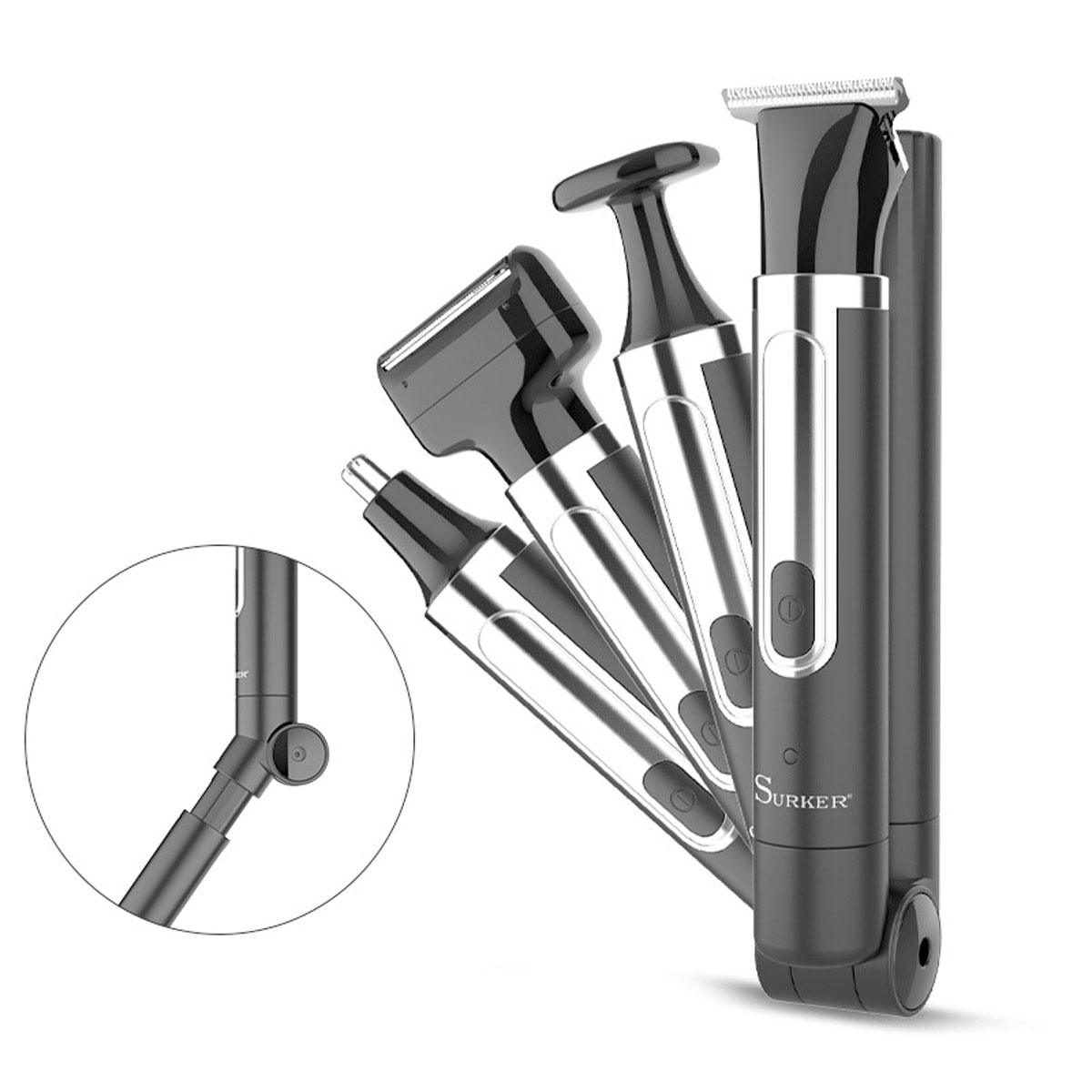 Men'S Grooming Razor Kit - Surker 4-in-1 Shaver for Men Grooming