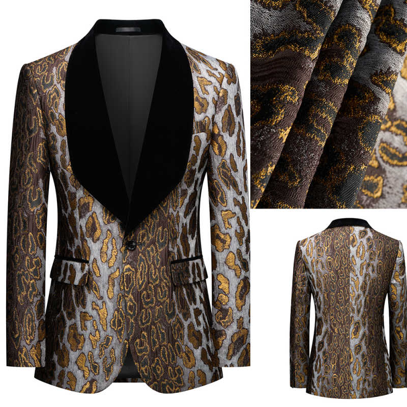 Modern Golden Patterned Jacqua - Men'S Grooming Spot review and price
