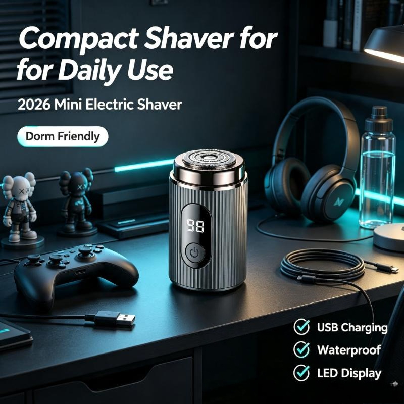 2026 Mini Electric Shaver Port - Men'S Grooming Razor Kit review and price