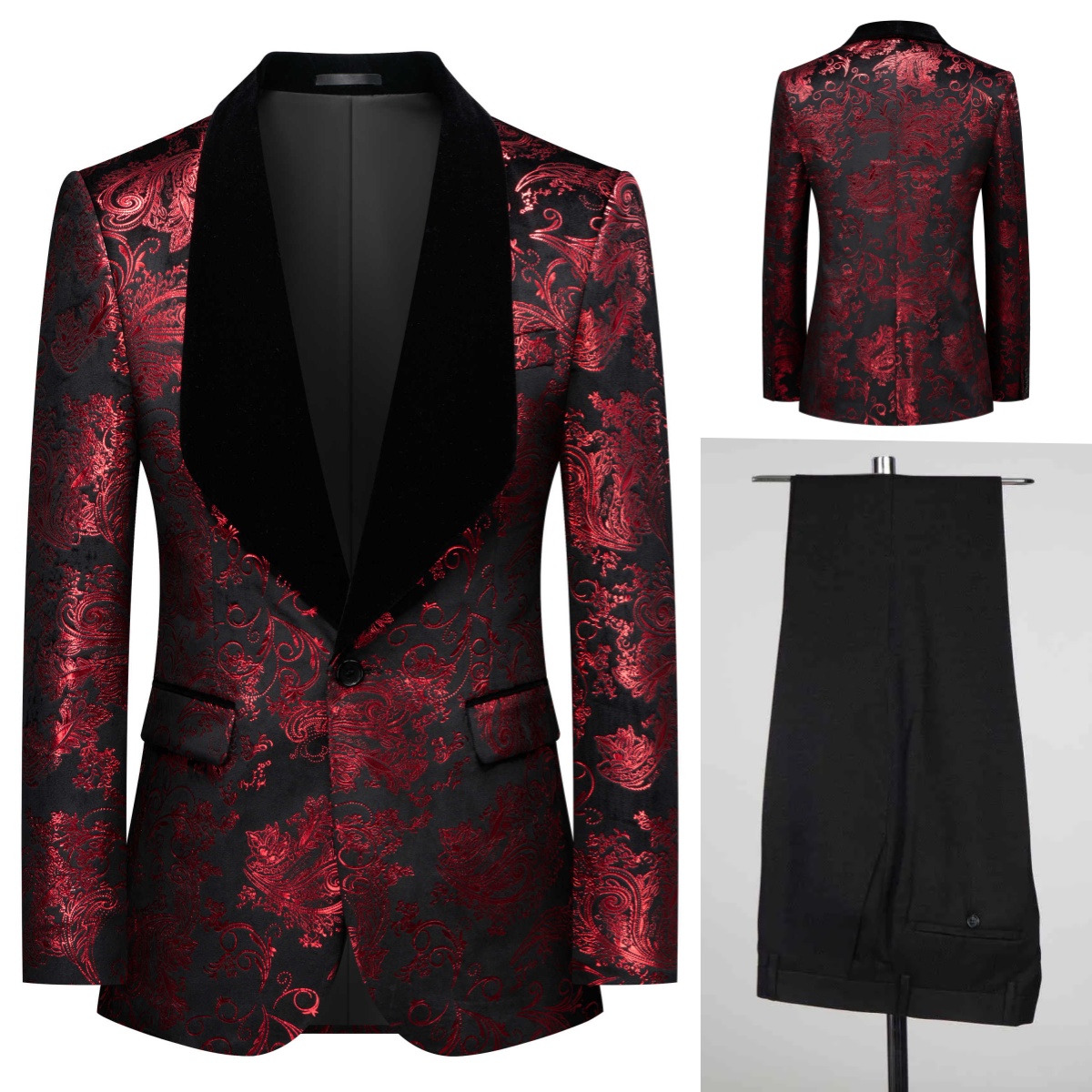Real Picture Men Suit Jacquard - Men'S Grooming Spot review and price