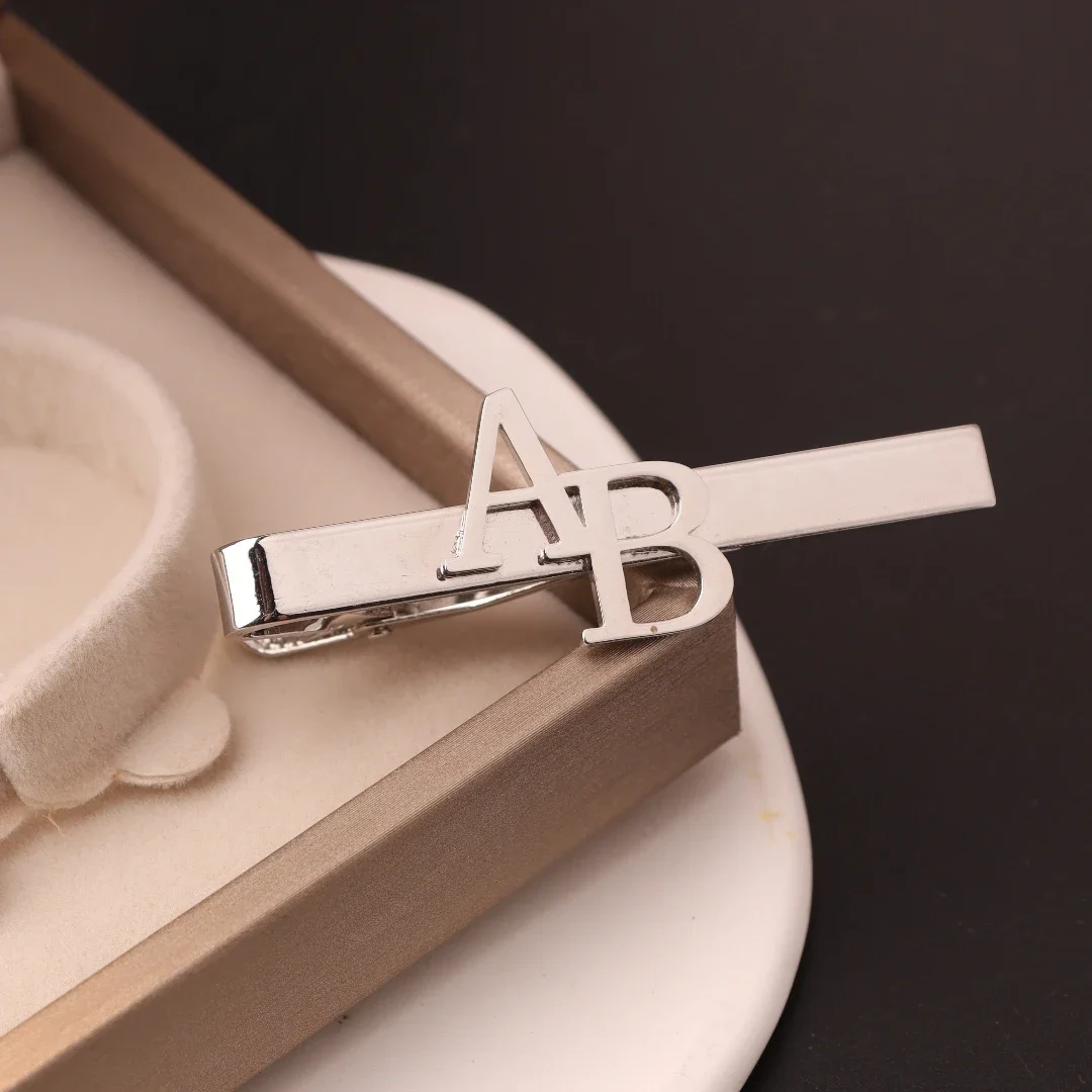 Custom Initial Tie Clip for Gr - Men'S Grooming For Wedding review and price