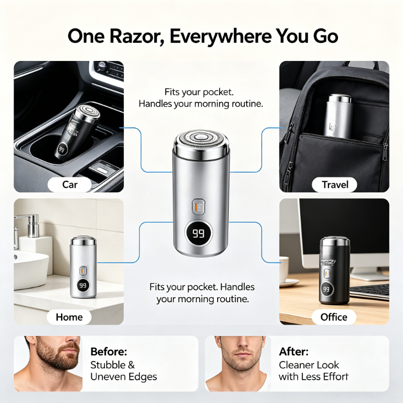 IPX7 Waterproof Pocket Sized E - Men'S Grooming Razor Kit review and price
