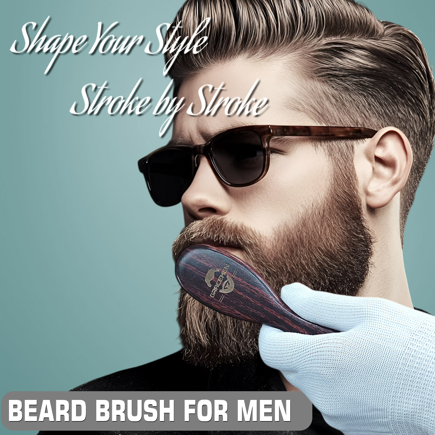 Mini Boar Bristle Beard Brush  - Men'S Grooming Pictures review and price